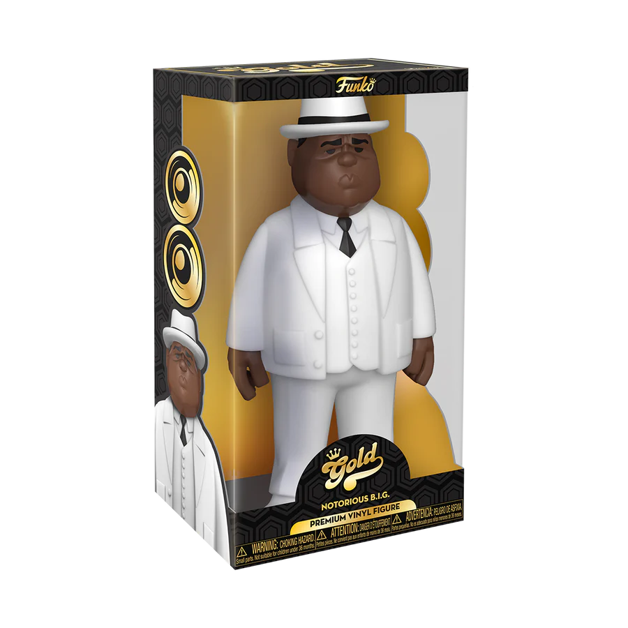 Funko Vinyl Gold 12" Biggie Smalls Notorious B.I.G. White Suit