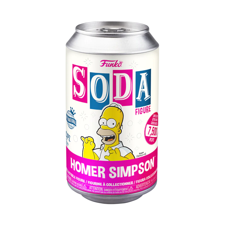 Funko The Simpsons Homer Simpson Vinyl Soda with Chance of Chase