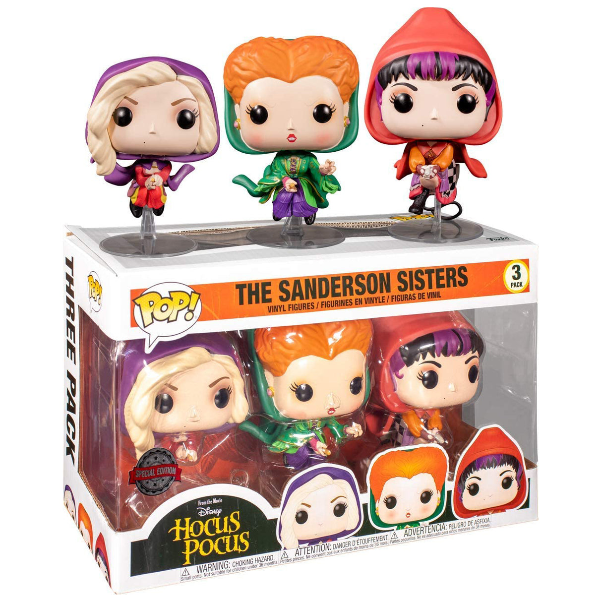 Funko POP Hocus Pocus Flying Sanderson Sisters 3-Pack