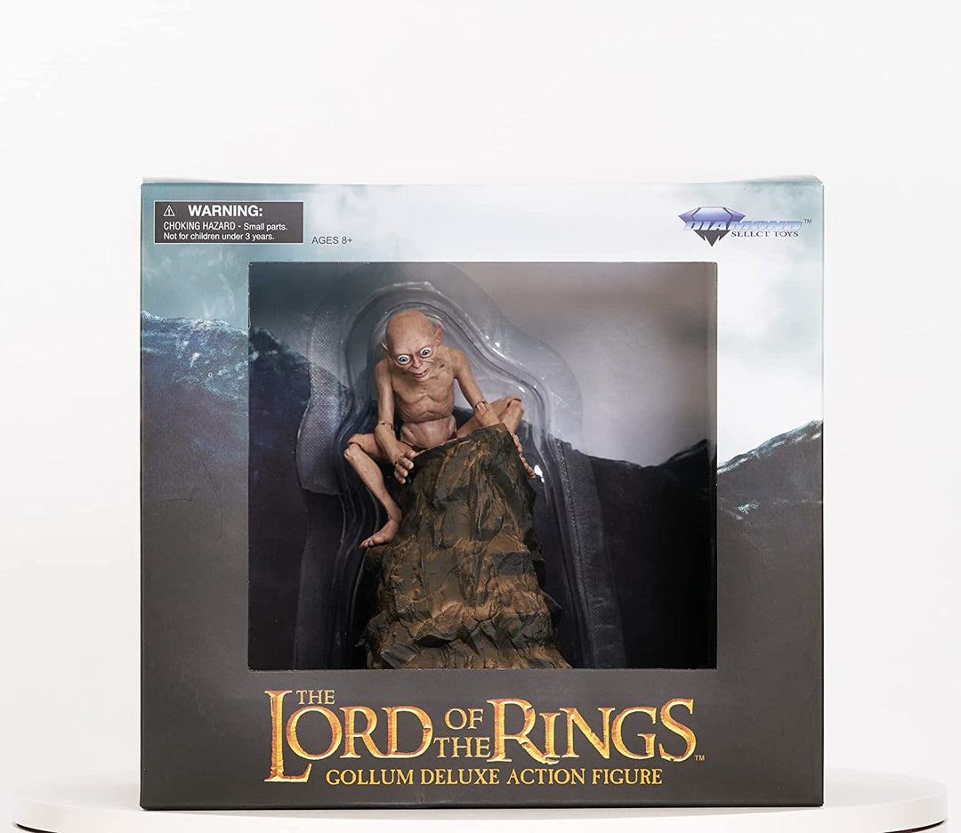 Diamond Select Lord of the Rings Gollum Deluxe Action Figure – Gold ...