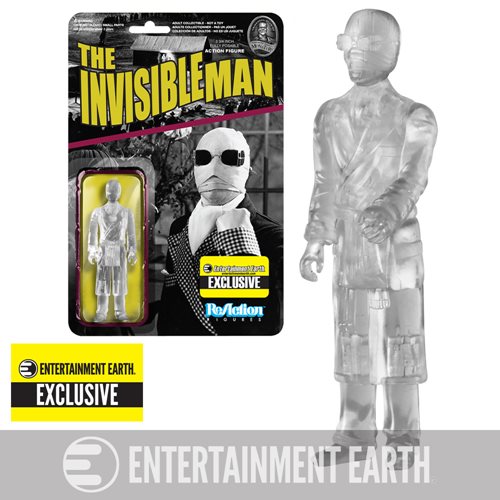 Funko ReAction Universal Monsters Clear Invisible Man EE Exclusive 3 3/4 Inch Action Figure