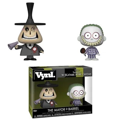 Funko VYNL. The Nightmare Before Christmas Mayor and Barrel Vinyl Figures