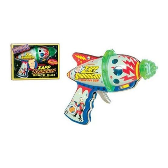 Rocket USA Futurama Zapp Brannigan Space Gun Tin Toy
